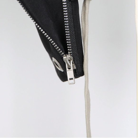 *One Left* Black Lace Up Streetwear Skirt - Picture 5 of 6